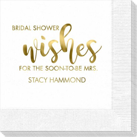 Bridal Shower Wishes Napkins